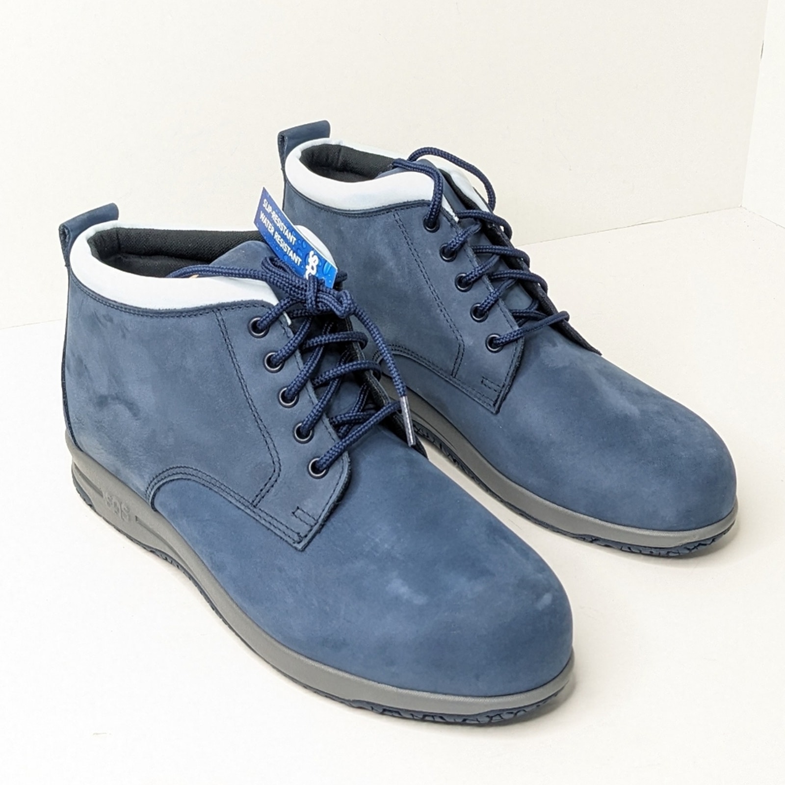 Sas Gretchen Ankle Boots, Navy Leather, Women's 6.5